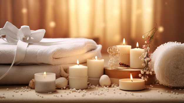 Serene kerst spa sfeer