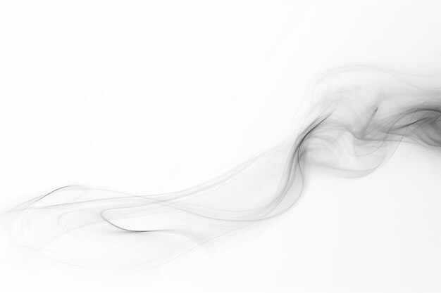 A Serene Mist Drifting Through a Blank Canvas of White Space