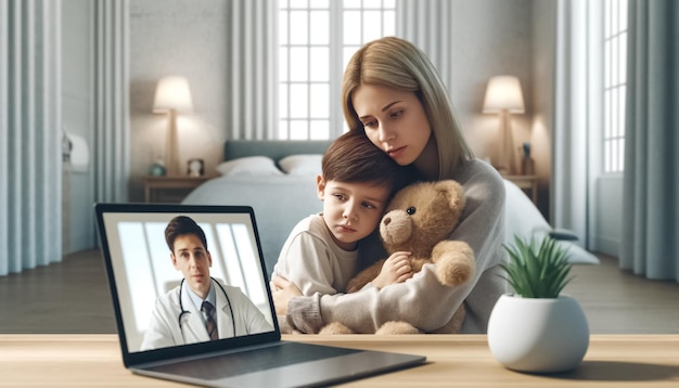 Serene moments of care pediatric telehealth in a minimalist setting