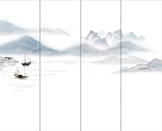 平 な 山 の 景色