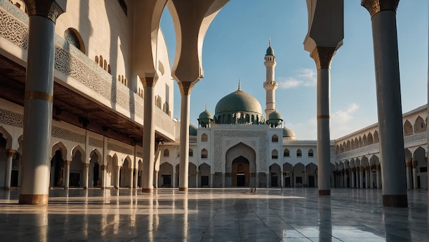 serene and peaceful mosque during Ramadan