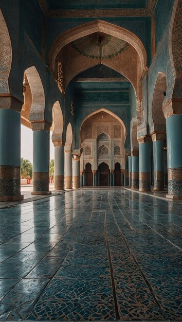 serene and peaceful mosque during Ramadan