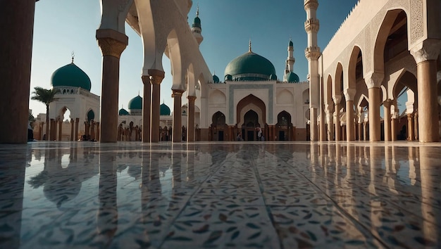 serene and peaceful mosque during Ramadan