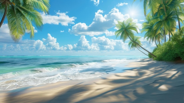 Serene Seaside Escape Palms Zand en zon