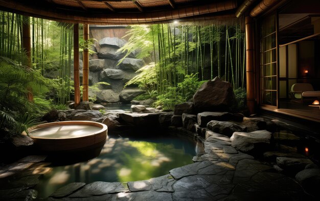 Serene Spa Oasis Amongst Bamboo