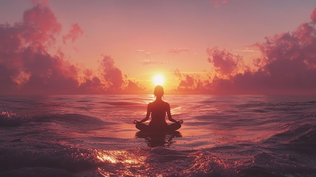 serene sunset yoga finding inner peace at oceans edge