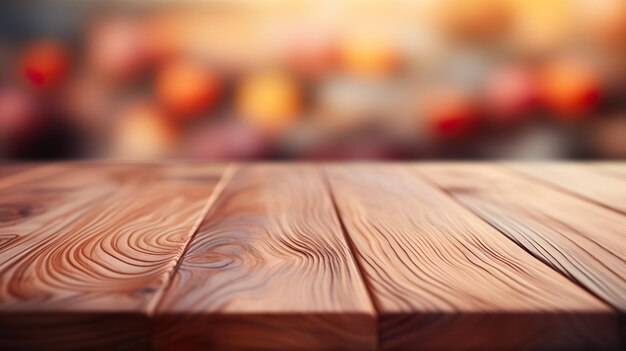 Serene Timber Tones Blurred Wooden Surface