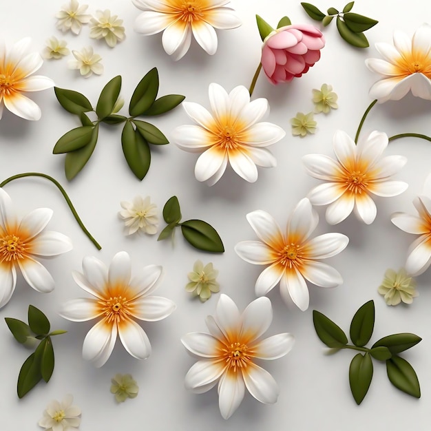 Serene White Flower Blossom in a Botanical Garden Nature Delicate Elegance Generative Ai