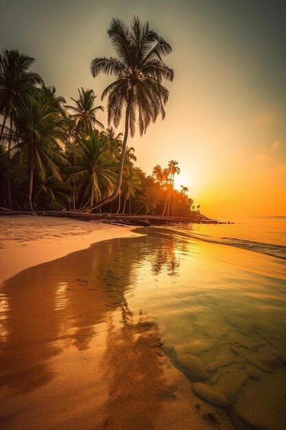 Sereniteit op een tropisch strand