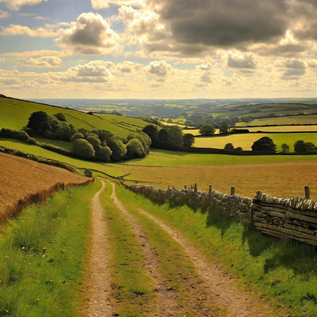 Sereniteit op het Britse platteland Een Engels landschap