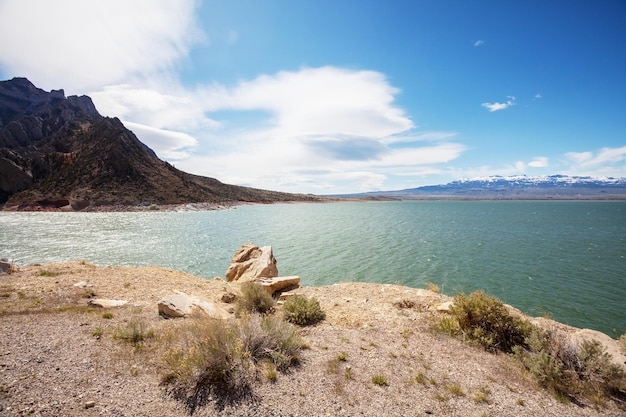 Serenity lake in the mountains