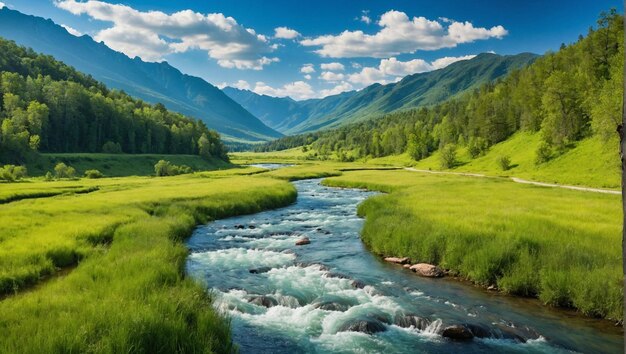 Foto serenità nella natura ai generata