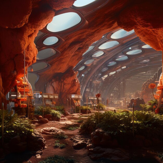 Serenity of Spreadsheets revolutie hydroponische teelt in Mars Biodome Een artistieke reis I