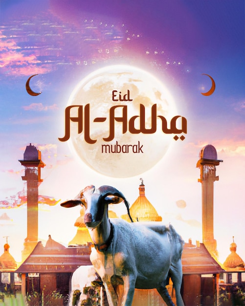 Serenity and Sacrifice A Captivating Eid alAdha Poster