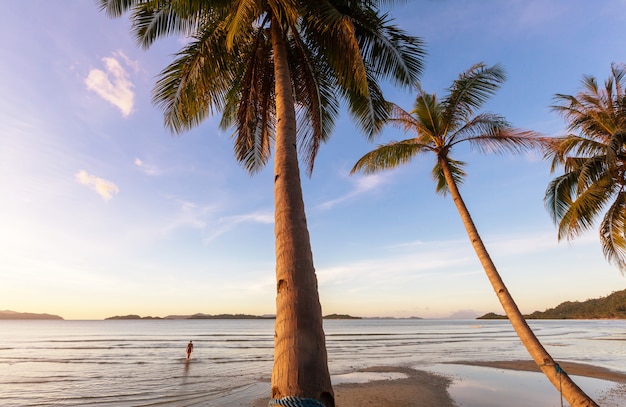 Безмятежный тропический пляж, фильтр Instagram