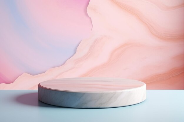 Фото serenity выпустила увлекательную мраморную трибуну с пастельными цветами и обширным пустым пространством ar 3