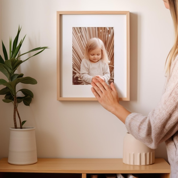 Serenity Unveiled Hyperrealism Captured in a Boho Nursery