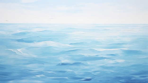 波の中の静けさ 超現実的な海の絵画 ミニマリストの背景