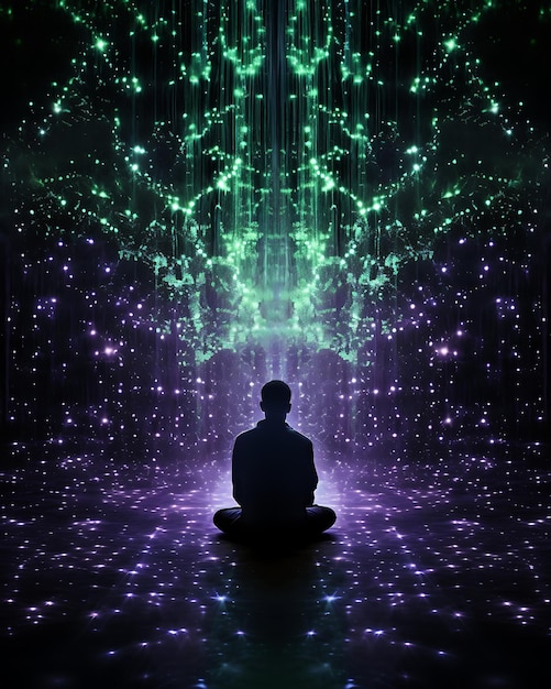 瞑想の実践を通じて平和を受け入れる静けさ