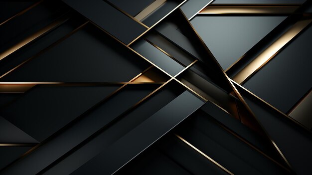 Premium AI Image | a series of black and gold metal boxes with a gold ...