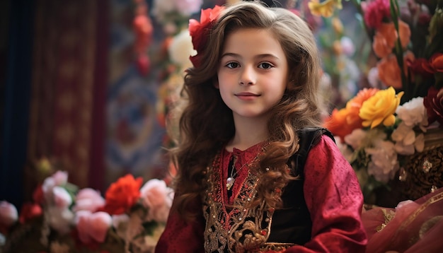 A series of candid shots of children enjoying Nowruz festivities