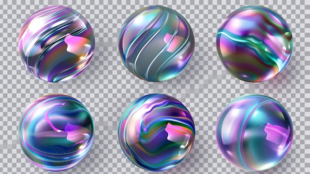 a series of circles of different colors of purple and blue are shown