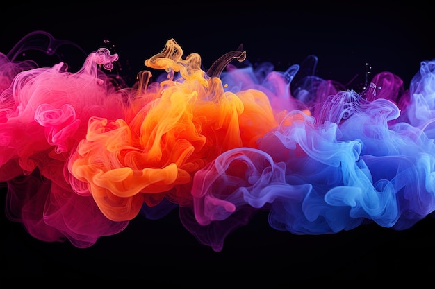 a series of colored smokes with the words " colors " in the middle.