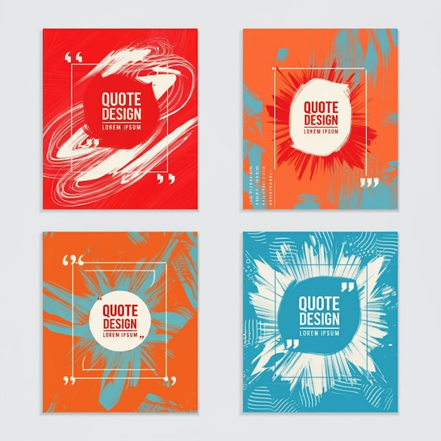 a series of colorful posters with the quote quote