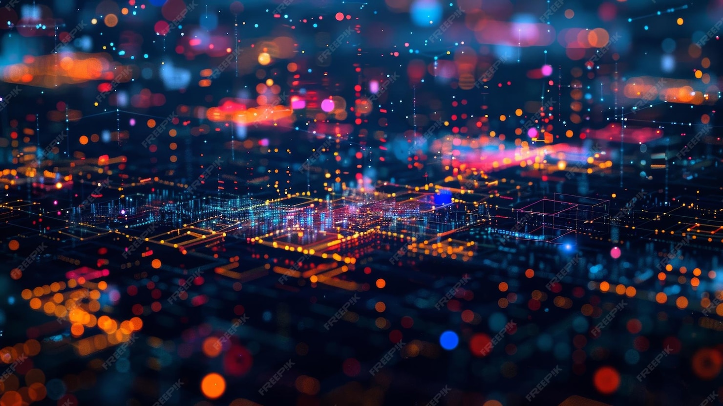 Premium Photo | A series of complex data visualizations created through ...