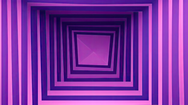 A series of concentric rectangles in shades of pink and purple