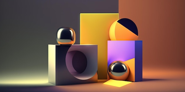 Серия кубиков с желтым и фиолетовым фоном.