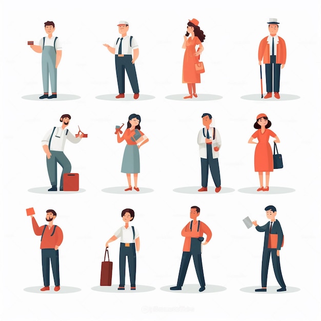 a series of people with different images of people