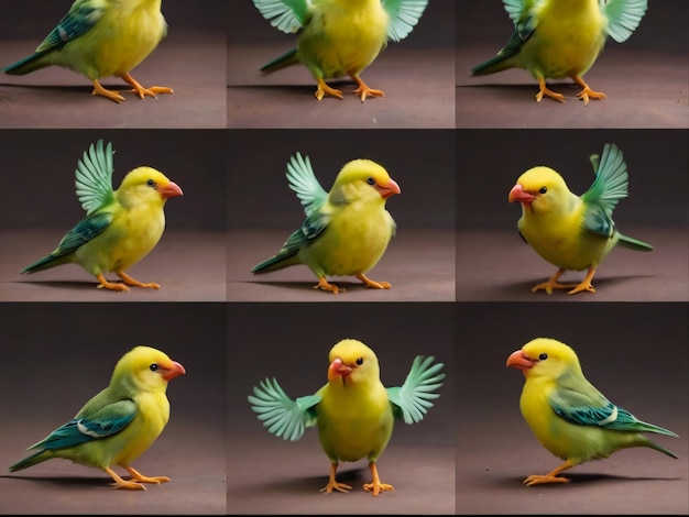 a series of photos of birds including one with the other showing the other with the other one showin