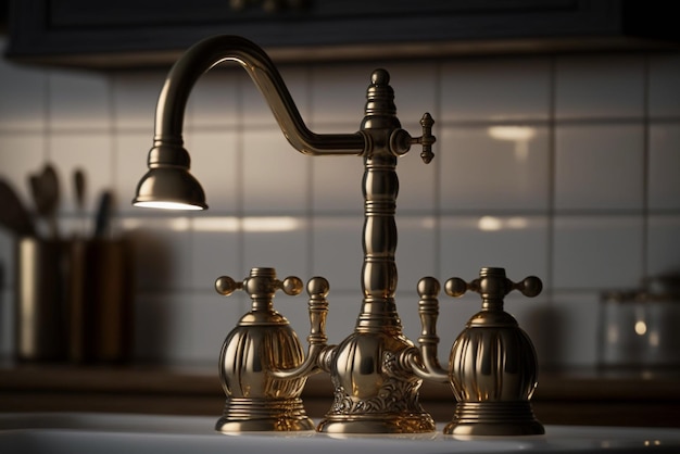 A series of plumbing fixtures such as faucets and pipes representing the world of plumbing