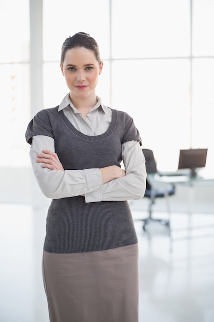 Serious businesswoman posing