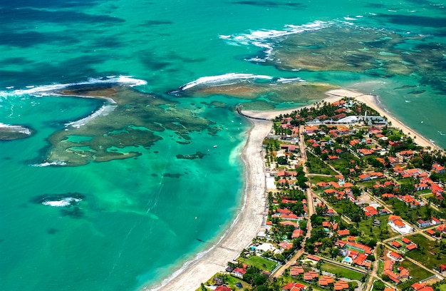 Serrambi strand in de buurt van Porto de Galinhas en Recife Pernambuco Brazil