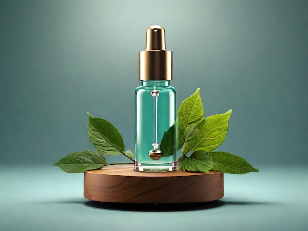 serum drop nature podium product design