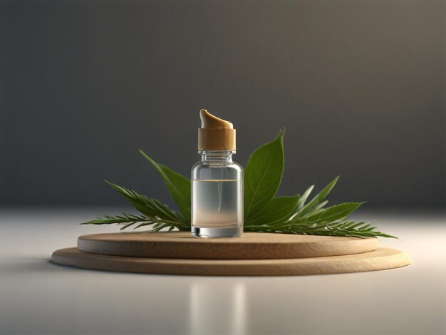 serum drop nature podium product design