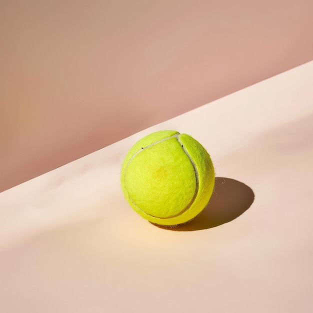 Serve It Up Sleek Tennis Ball Product Ad on Spotless Background