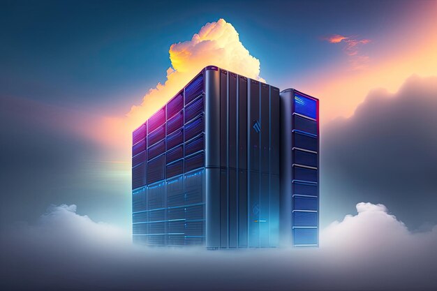 A server in the cloud cloud