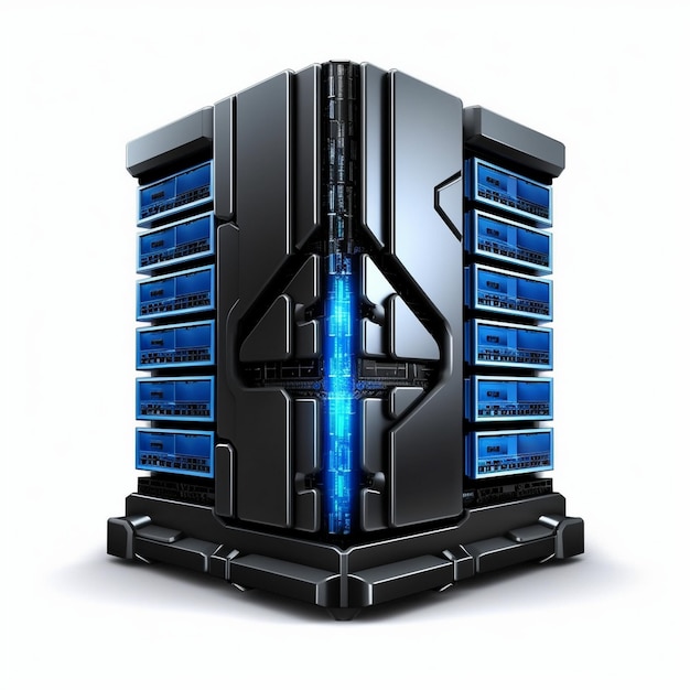 Foto rack di server