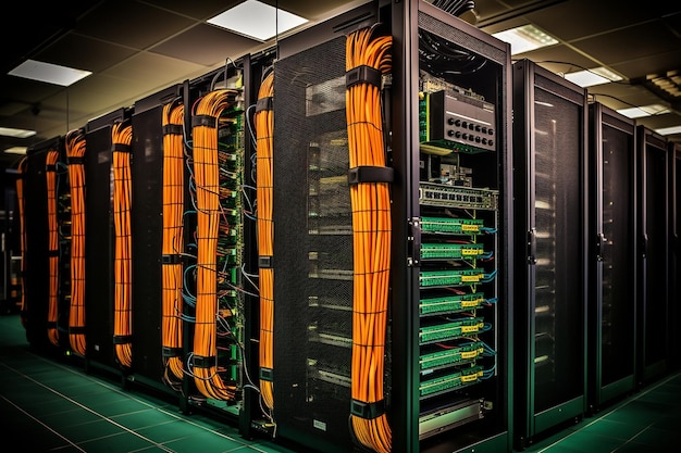 Photo server room with visible dust buildup on equipment