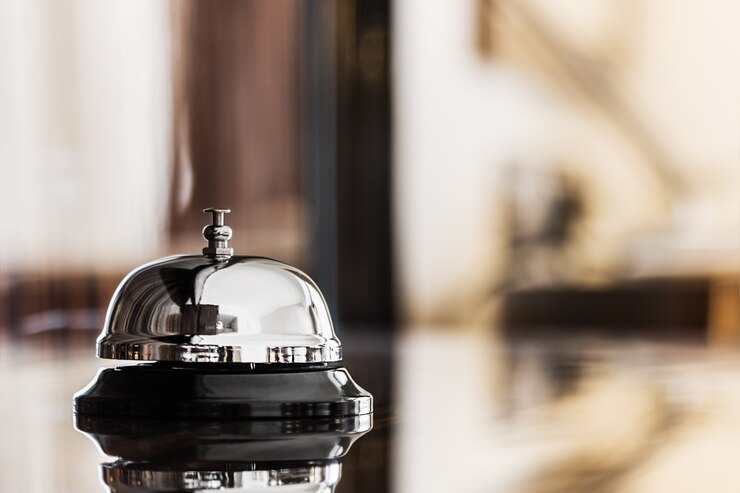 Photo service bell in a hotel or other premises
