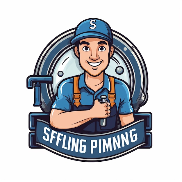 Photo service plumbing logo