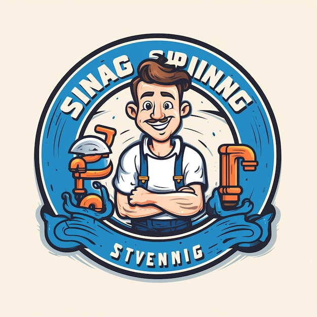 Photo service plumbing logo