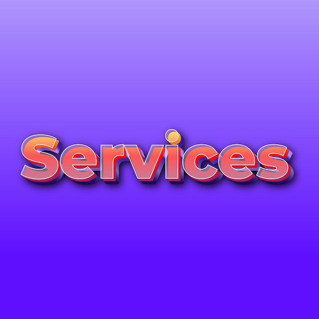 サービステキスト効果 JPG グラデーション紫色の背景カード写真
