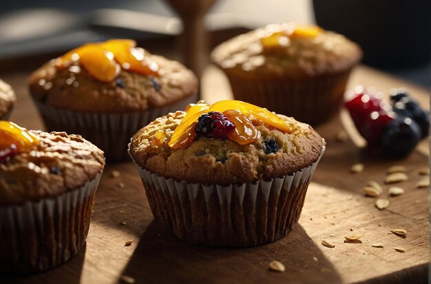 Photo serving board muffins