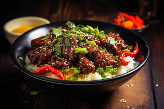 Sesam rundvlees Teriyaki Donburi