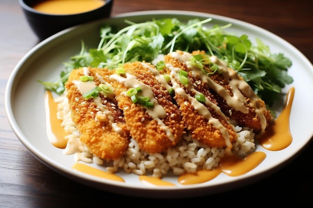 Sesam Tofu Katsu Donburi