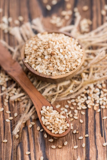 Sesame in a bowl